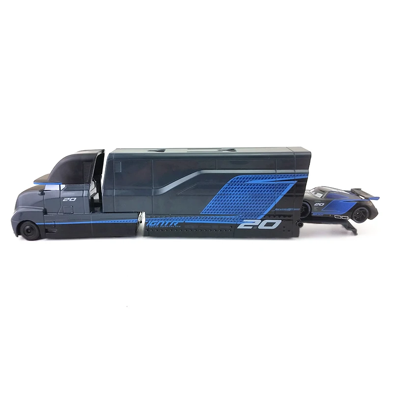 Disney Pixar Cars 3 Jackson Storm's& Transforming Hauler 1:55 литая под давлением игрушечная машина из сплава модель свободный подарок для детей