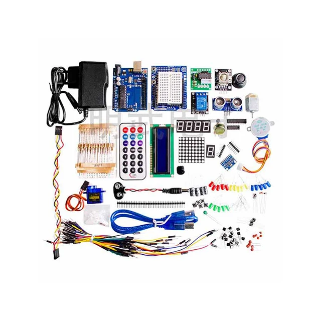 

A15-- for UNO R3 Starter Kit Upgraded Starter Learning Kit with dedicated power supply for UNO R3 DIY kit