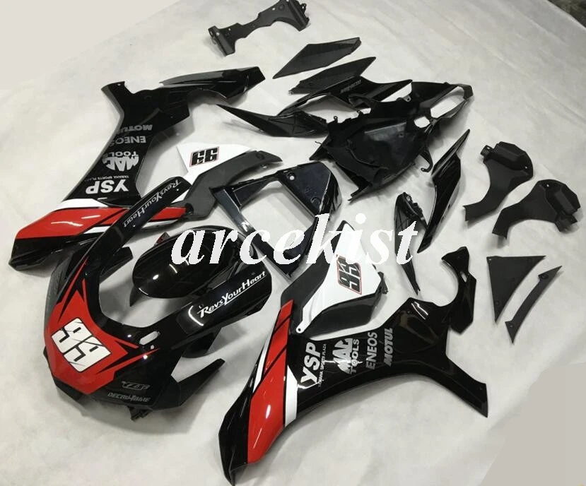 Литья под давлением ABS Обтекатели комплект подходит для YAMAHA YZF-R1 YZF R1 15 16 YZF1000 на заказ Красный Черный 99