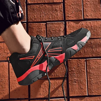 

Fashion Couples Sneakers Men Zapatos De Hombre Breathable Air Mesh Men Running Shoes Tenis Masculino Adulto Plus Size 36-45