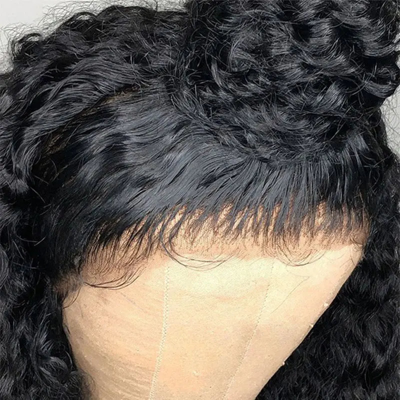 360 Синтетические волосы на кружеве al парик предварительно вырезанные 13x6 вьющиеся Синтетические волосы на кружеве человеческих волос парики 250 плотность поддельные головы боб глубокая волна парик человеческих волос, когда-либо Красота