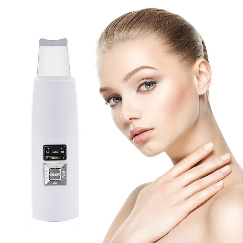 

Professional Ultrasonic Facial Skin Scrubber Ion Deep Face Cleaning Peeling Rechargeable Skin Care Device Beauty Instrument
