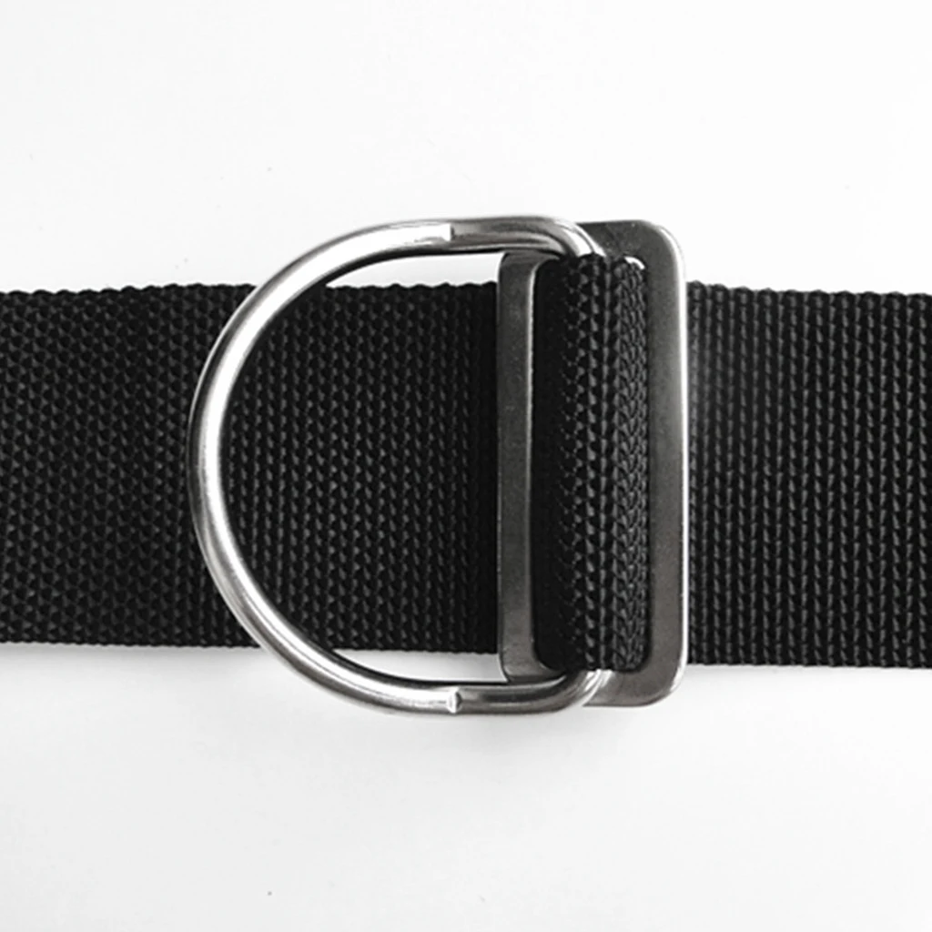 Pack of 2 Stainless Steel Scuba Diving Weight Belt Keeper with D-ring, Webbing Harness Accessories