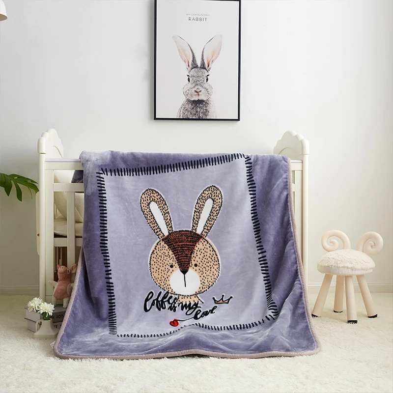 BRAND100x130cm двойной толстый плед бросок Мультяшные одеяла для ребенка или детей Облако Соболь ткань с мягким ворсом одеяла