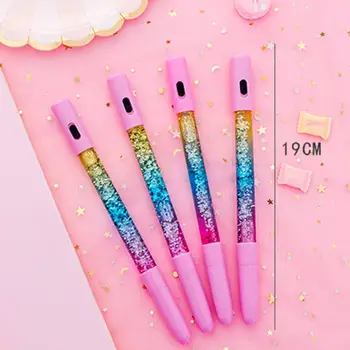 

0.35mm Sequin Quicksand Glitter Black Gel Ink Writing Pen School