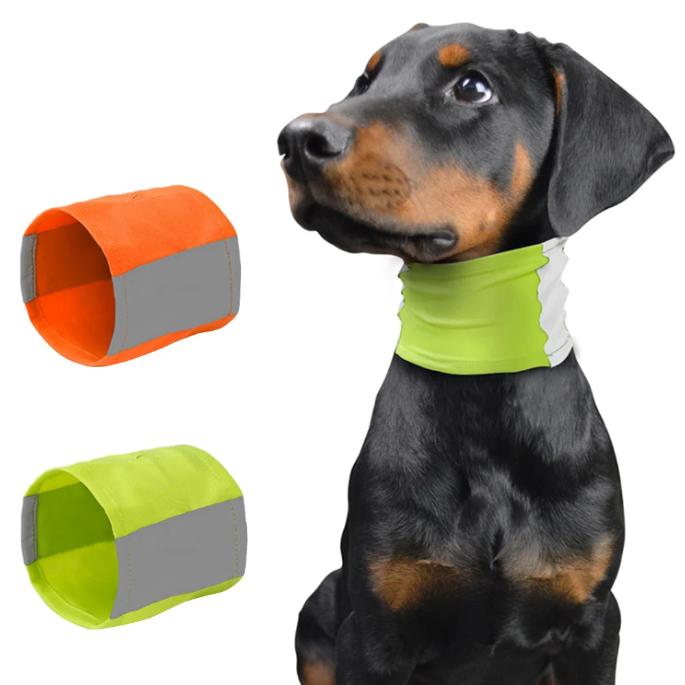 

Pet Dog Neckerchief Triangular Bandage Safety Reflecting Pet Neckerchief Scarf Safety Walking Pet Accessories Supplies Oc14