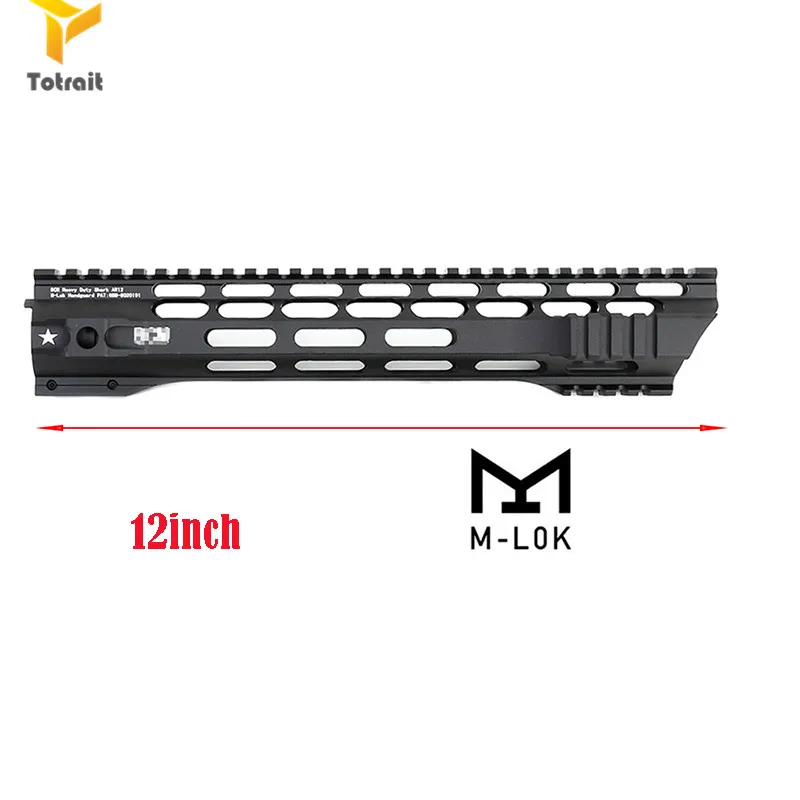 Totrait 7 10 12 15 дюймов AEG M4 M16 AR15 бесплатно поплавок M-Lock Quad Rail Handguard Пикатинни со стальной бочкой гайка для охоты B