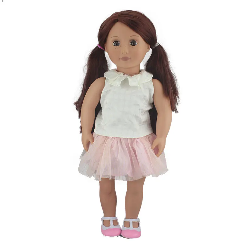 Модный костюм, подходит для американских девочек, кукольные 18-дюймовая кукла, наряды и аксессуары