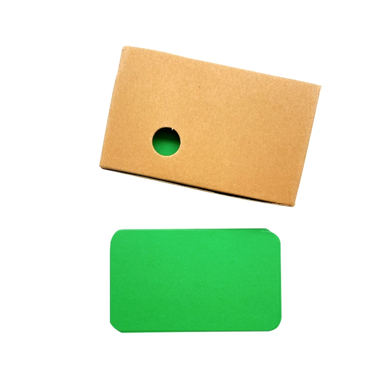 Армейский зеленый 100 шт./лот, крафт-бумага, открытка, сообщение, памятка, подарок на свадьбу, спасибо, открытки, этикетки, закладки, Обучающие карты - Цвет: Армейский зеленый