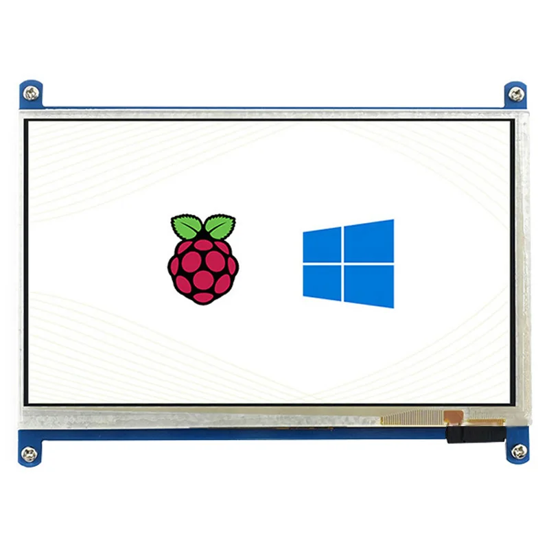 7 дюймовый емкостный сенсорный ЖК экран Raspberry Pi (B) 800 × 480 HDMI низкая мощность для 2/3/4B