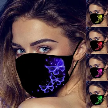 

5pc Face Mask Unisex Mouth Fabric Facial Mask For Dust' Protection Anti-face Mouth Caps Washable Earloop Mascarilla#YL5