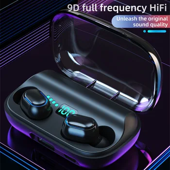 

T11 true wireless tws bluetooth headset 5.0 with power display digital display touch mini