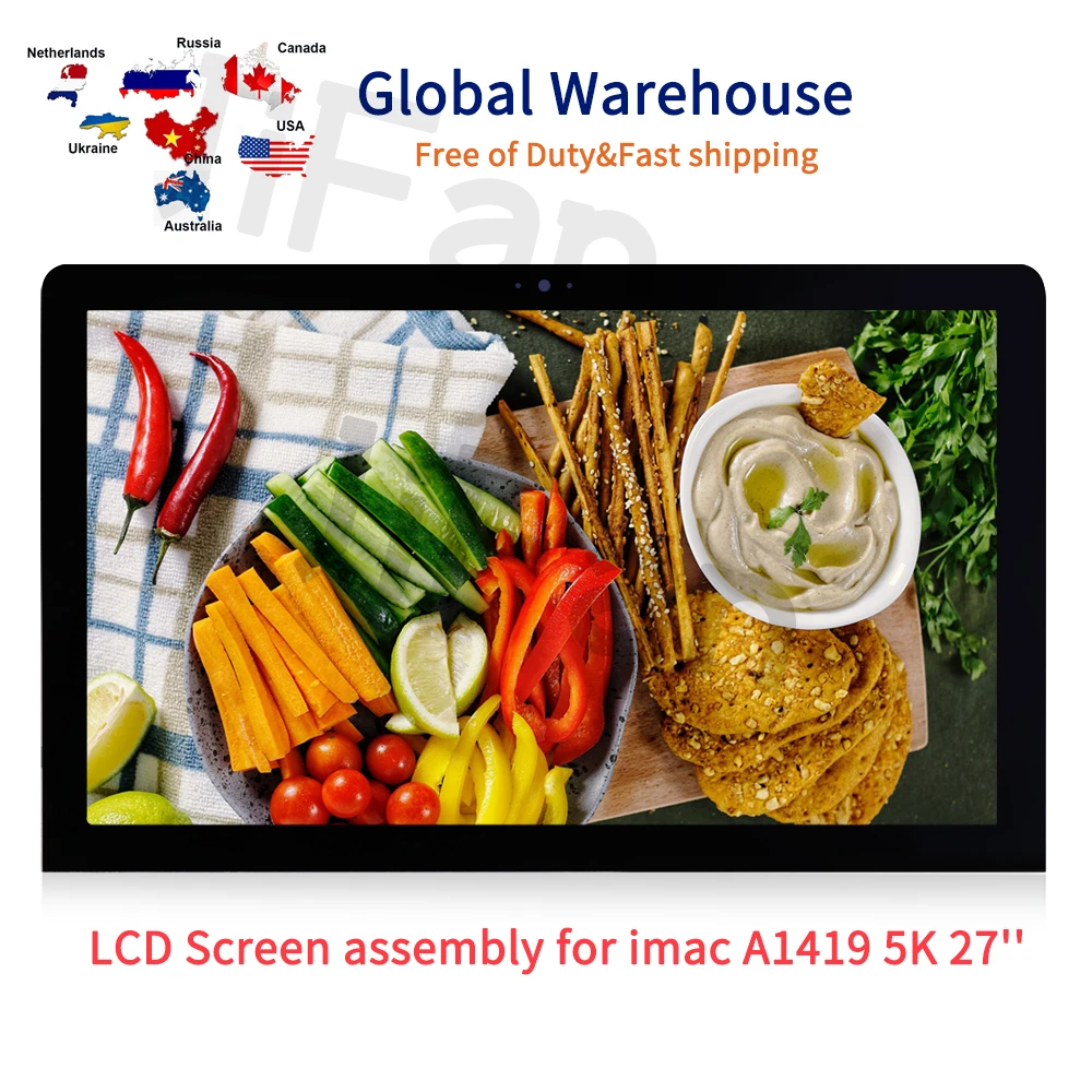Completamente Nuovo Per Imac 27 ''A1419 5K Retina Display Schermo Lcd Lm270Qq1 Sdb1 Sda2 Sdc1 Emc 2834 2806