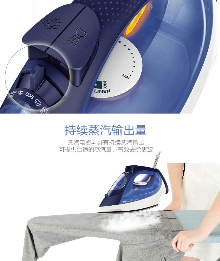 Household Electric Ironing Steam Ironing Machine Flat Iron Steam Iron Flatiron Electric Iron for Clothes Iron Steam