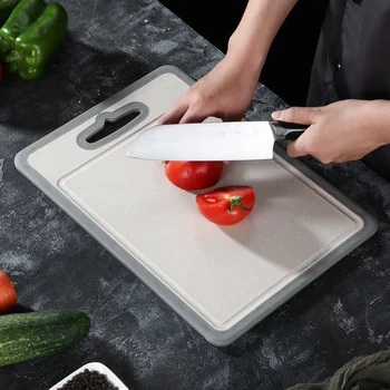 

Household Kitchen Stainless Steel Cutting Board Double-sided SChopping Blocks Kitchen Cooking Gadget Tools 2020