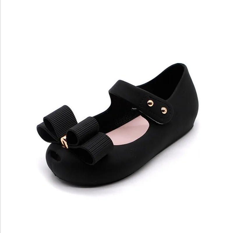 2 Mini Melissa/ г.; Горячая Новинка; стильная обувь для маленьких девочек; Рождественская обувь; подарок; Летние босоножки из ПВХ с бантом для девочек; три цвета - Цвет: 2