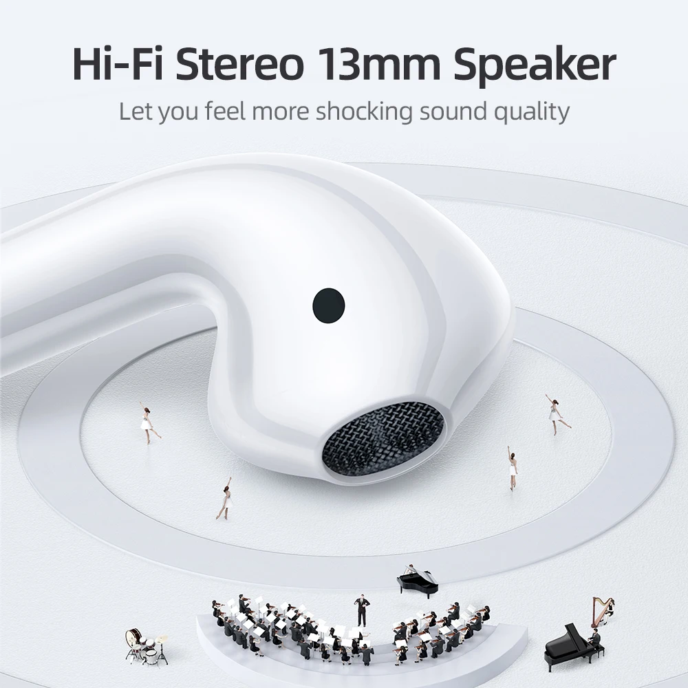 Joyroom T13 Wireless Earphone Earbuds 42dB Noise Reduction Calling bluetooth earphone HIFI Stereo ipx5  waterproo