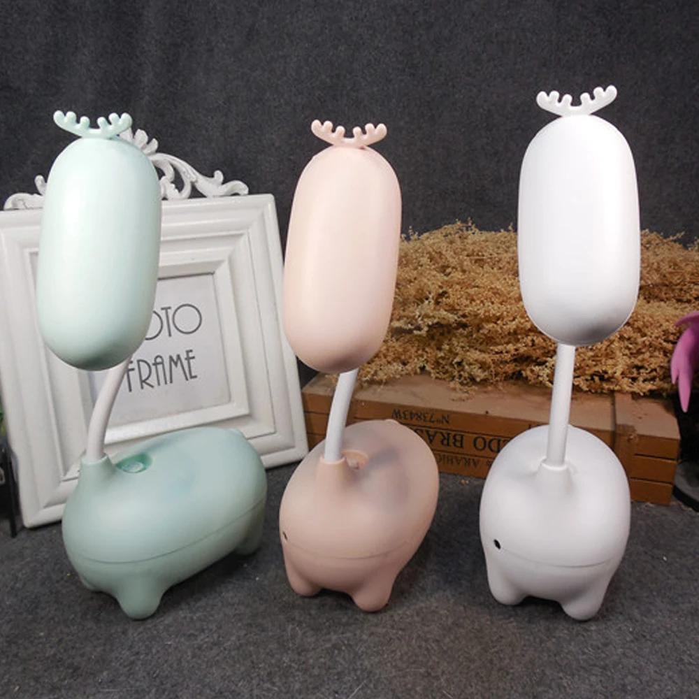 

Cartoon USB Rechargeable Table Lamp Energy Saving LED Children's Eye Protection Learning Small Table light