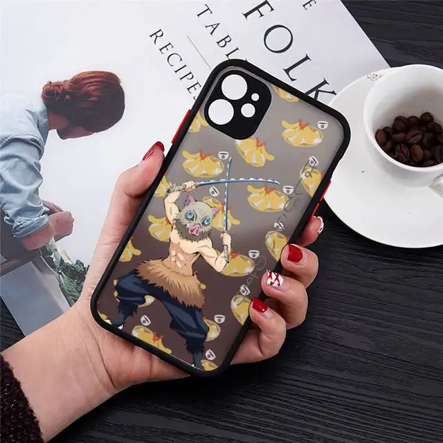 Kimetsu No Yaiba Demon Slayer Anime Phone Cases Matte For iPhone 12 13 Mini 11 Pro XR XS Max 7 8 Plus X Hard PC Back Cover a17