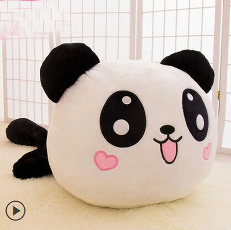 30 см Мягкая Милая панда подушка плюшевые мягкие игрушки для детей Kawaii Expression Panda плюшевые игрушки для детей подарок для девочек - Цвет: N2