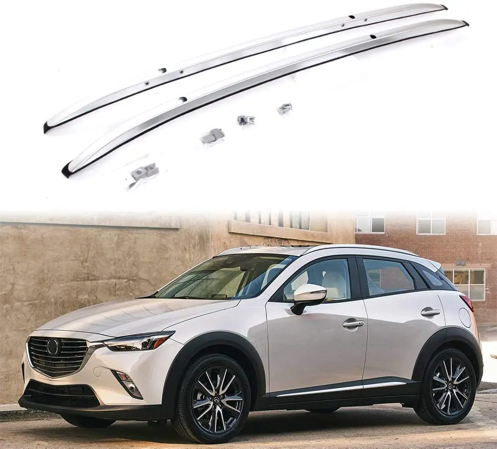 2Pcs Fit for Mazda CX 3 CX3 2016 2017 2018 2019 2020 Aluminium Roof Top