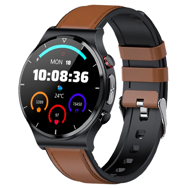 ECG PPG Smart Watch Men Body Temperature Wireless Charger Smartwatch Blood Pressure Oxygen Sport Fitness Tracker for Android Ios 