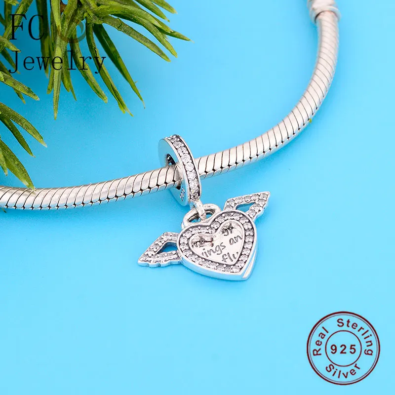FC Jewelry подходит для брендового браслета 100% Серебро 925 пробы раскидистый крылья