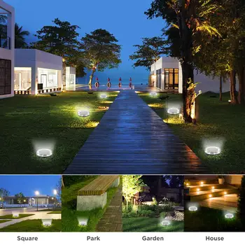 

1Pcs Solar Power Buried Light Under Ground Lamp Outdoor Path Garden Decking Floor Light Wall