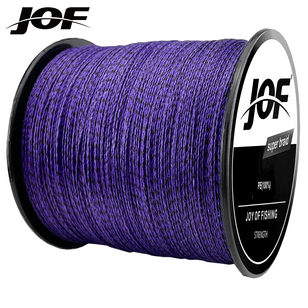 JOF 300M 4 Strands Braided Fishing Lines Multifilament PE Spotted Invisible 10-80LB Diameter 0.11-0.50mm Fishing Tackle