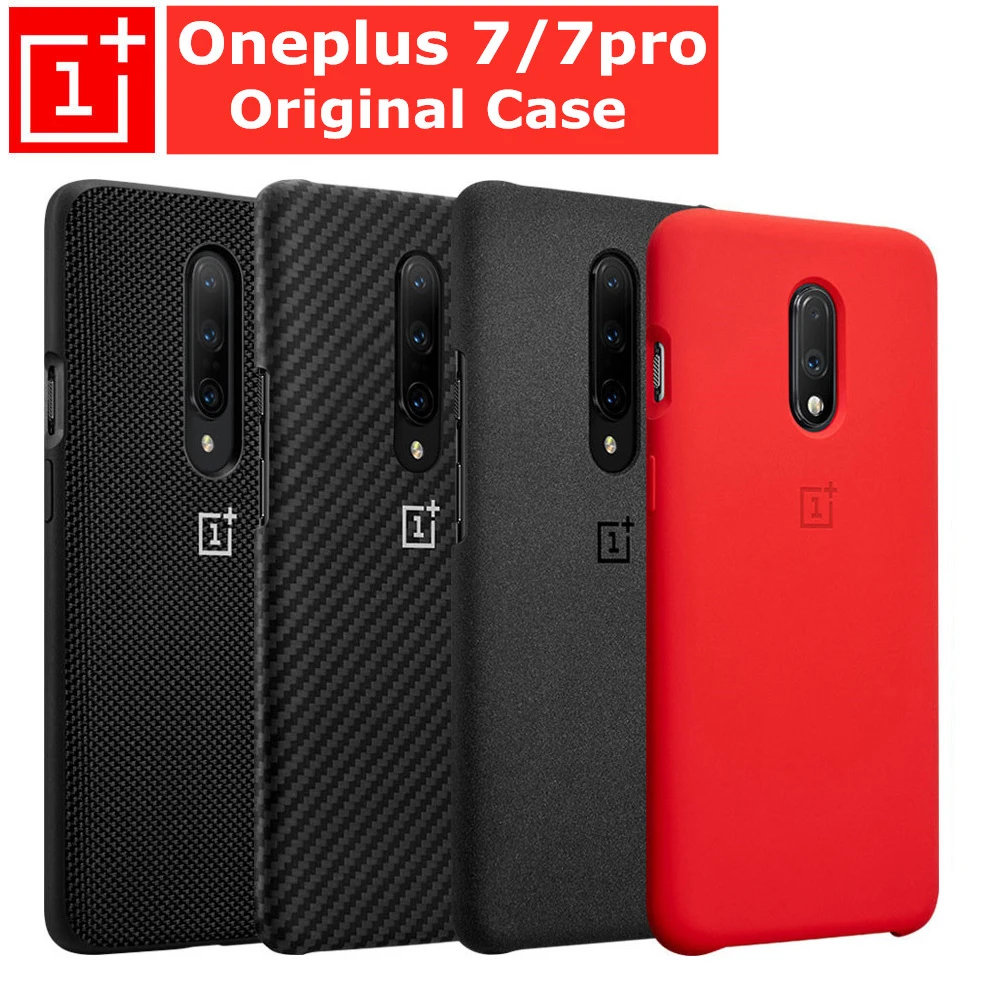 

100% Original Oneplus 7 Pro Case Oneplus7 7pro Silicone Case Cover Official Sandstone Nylon Coque Fundas One plus 7 pro Cases