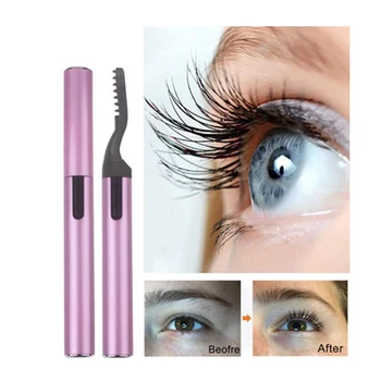 

Electric Eyelash Curler Portable Pen Style Heating Eyelash Curler Long Lasting Heater Eyelash Beauty Makeup Curling Kit For Wome