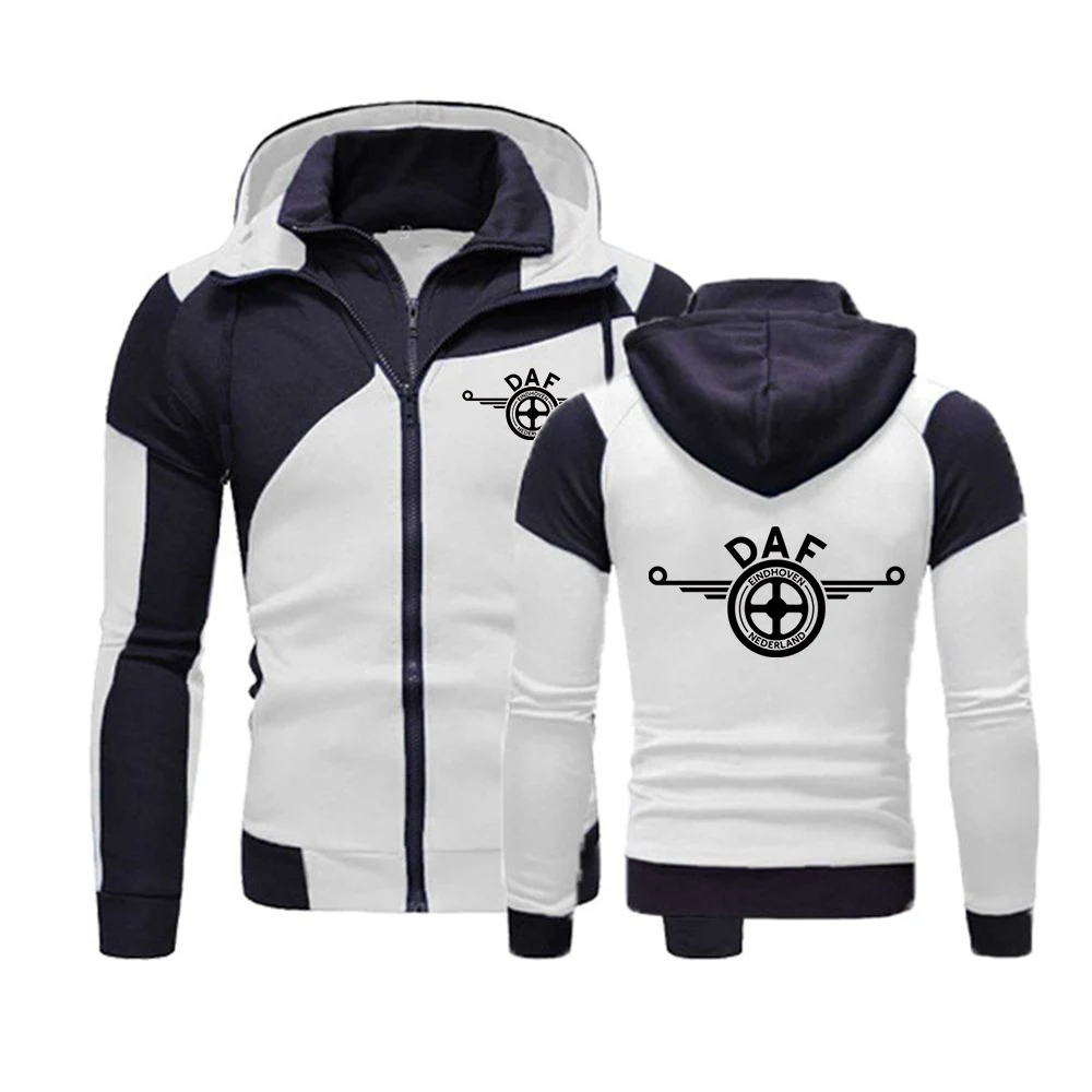 2021 Новинка Сезон весна-осень DAF логотип мужская с капюшоном хлопковый свитер на