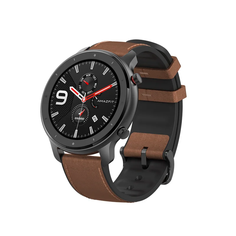 47mm Aluminem Alloy Смарт-часы Amazfit GTR 47 мм с gps 5ATM Водонепроницаемость 24 дня Срок службы батареи 12 спортивный режим Bluetooth AMOLED экран - Цвет: 47mm Aluminem Alloy