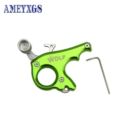 1PC Archery Compound  Bow String Release Aids 3 Fingers Closed-loop aluminum alloy Outdoor Shooting Accessories