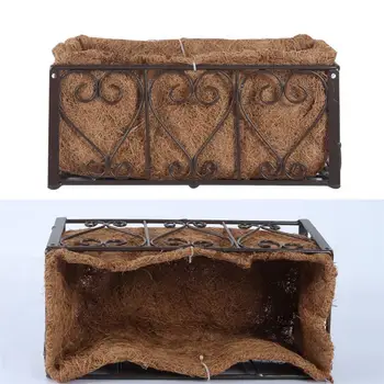 

1 Pc Coconut Fiber Flowerpot Rectangular Flowerpot Desktop Basket for Flower Plant