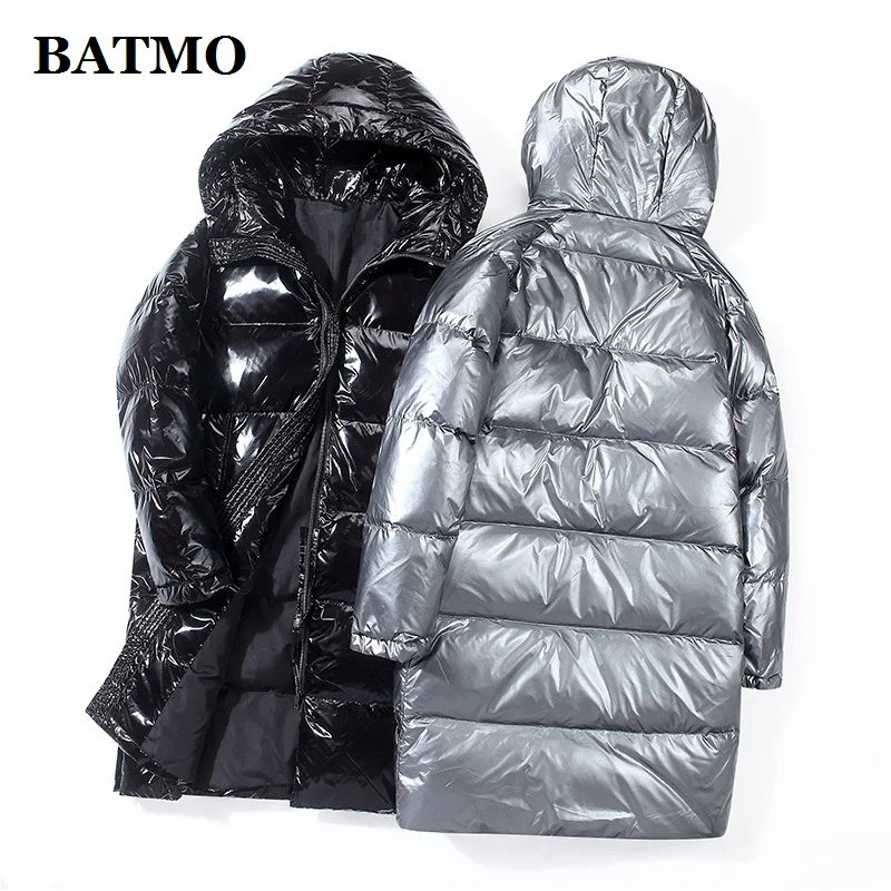 BATMO, Новое поступление, зимние куртки с капюшоном на 80% белом утином пуху, мужские водонепроницаемые пуховики, 918