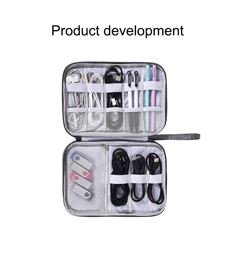 Дорожные предметы первой необходимости цифровые упаковочные сумки USB кабель для передачи данных наушники провод ручка банк питания HDD