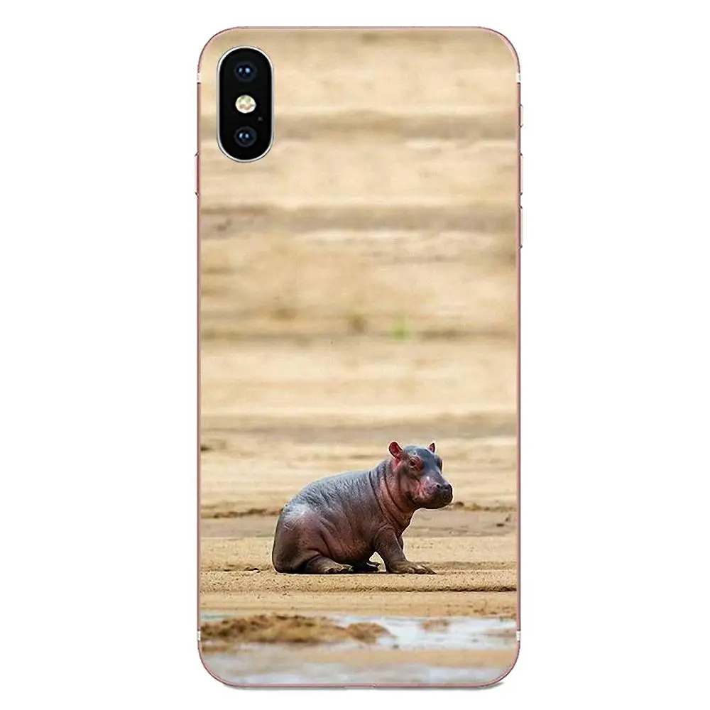 ТПУ чехол для телефона милые животные ребенок Бегемот плакат Xiaomi Redmi Mi 4 7A 9T K20 CC9 CC9e