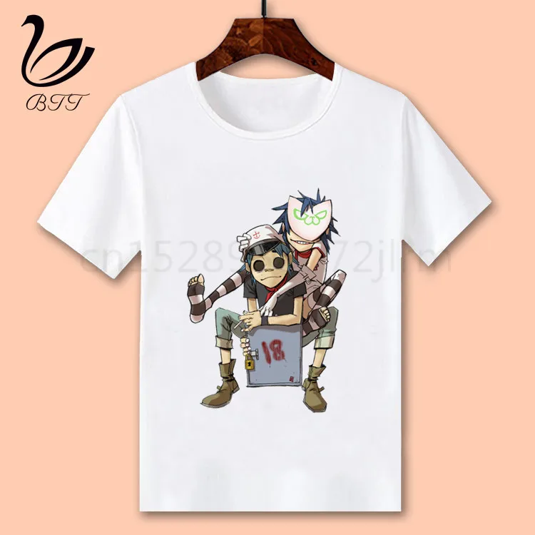 Gorillaz/футболка для маленьких мальчиков и девочек; детский топ для мальчиков; детская футболка с принтом; Забавные футболки; летняя футболка с короткими рукавами