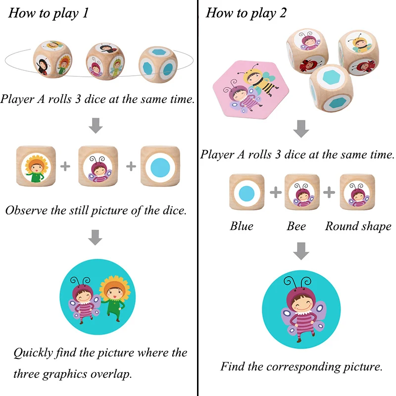 Logic Game Children Matching Toys Character Pattern Color Matching Board Games Memory Concentration Training Educational Toys 5
