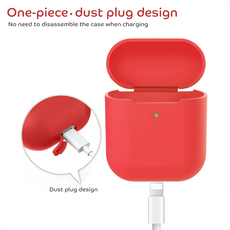 Мягкий силиконовый ударопрочный чехол для Airpods 2 Аксессуары Защитный чехол прозрачный ультратонкий держатель TPU для Apple Air Pods