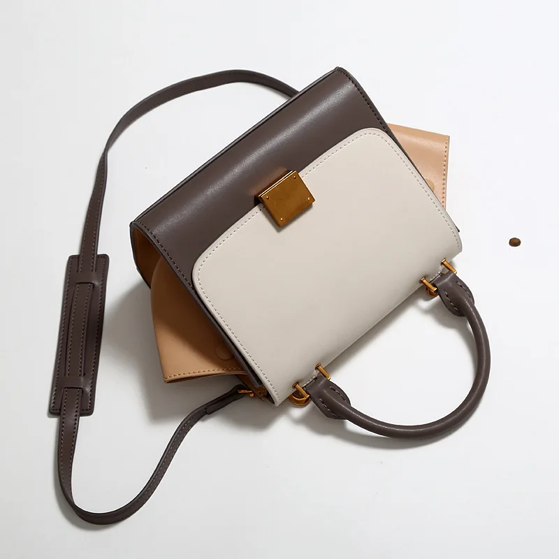 

New high-end fashion handbag with color matching lady's one-shoulder Bat Bag in 2019