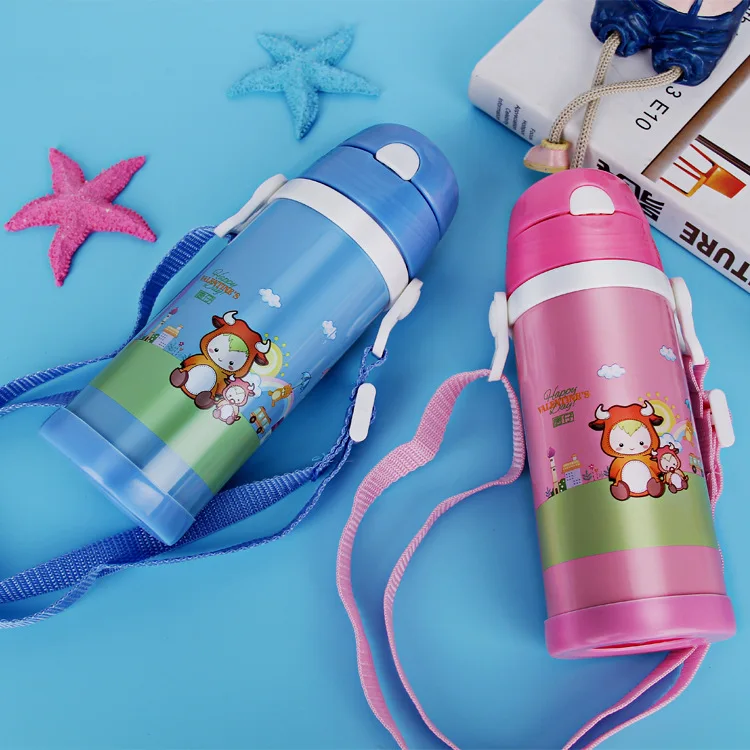 

Tang Aberdeen Series Children Insulated Cup Baby Only Straw Bottle with Handle Camisole 304 Stainless Steel Vacuum Cup