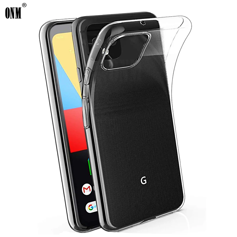 Чехол для Google Pixel 4 XL TPU силиконовый прозрачный чехол-Бампер Мягкий чехол XL4 6 3