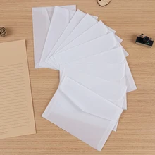 10 Pçs/lote Personalizado Transparente Envelope Envelopes De Papel Translúcido Definir Carta Envelopes Para Cartões Do Convite Do Casamento Do Vintage