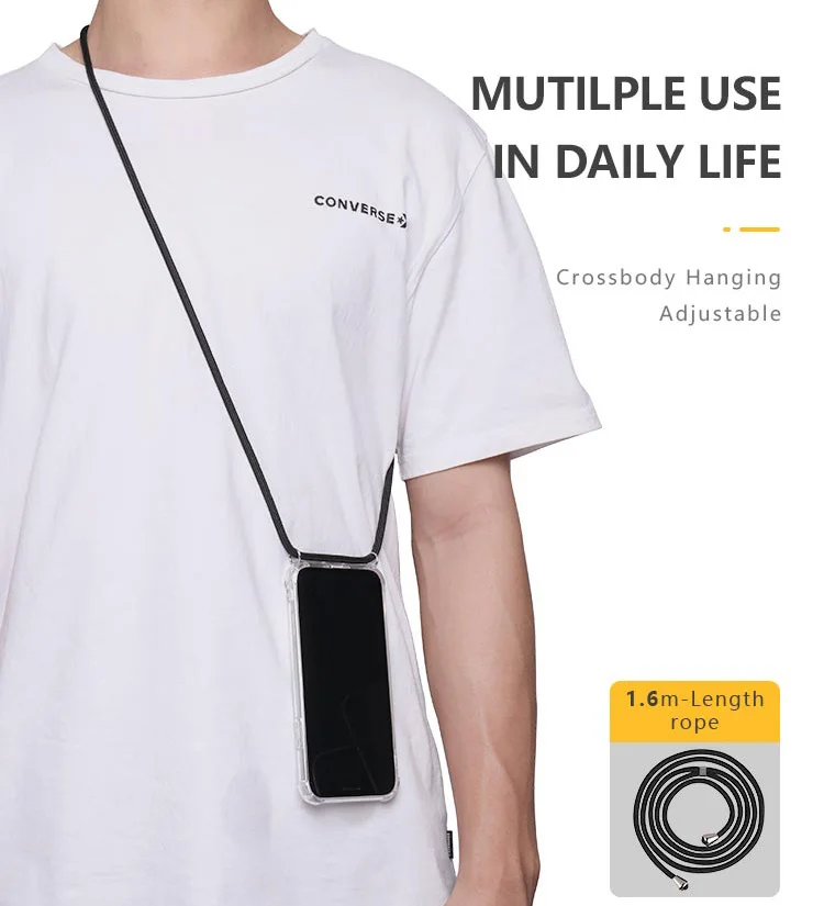 Прозрачный чехол для телефона KJOEW с ремешком и цепочкой для samsung Galaxy S10 5G NOTE10 S10 S9 S8 Plus S10E Note 9 8 S7 S7E