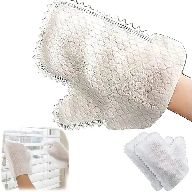 Dusting Gloves Dual-Sided Feather Duster Microfiber Dusting Cloths Disposable Dust Wipe Pet Hair Cleaning Mitt for House Kitchen kitchen cleaning gloves