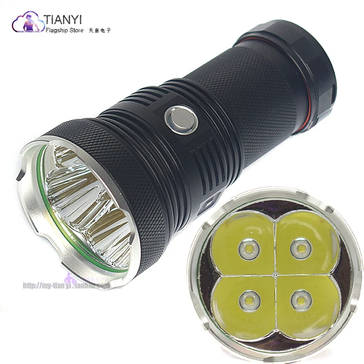 

Haikelite New SST40 LED MT40 Flashlight 8000LM Four-lamp flashlight 8000 lumens Super Bright Long Range LED Flashlight 500M