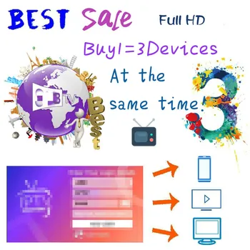 

Europe 4K Android TV Box German Arabic Dutch Belgium IP Portugal Norway Sweden Finland Greek TV BOX Support 3 Devices