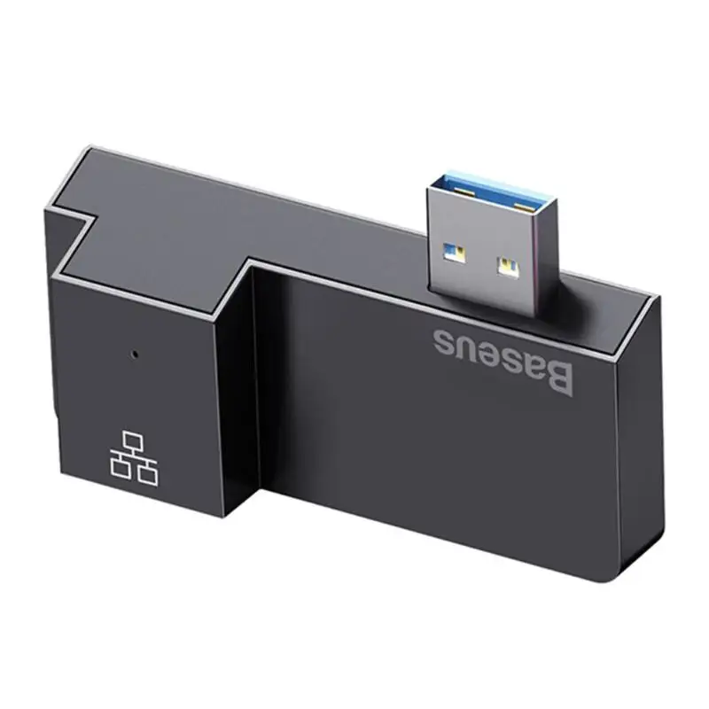Baseus USB 3,0 мульти-функциональный хаб 3 в 1 взаимный обмен данными между компьютером и периферийными устройствами с 2 портами(стандарт 3,0+ RJ45 концентратор USB LAN переходник для Surface Pro для всей поверхности RT серии